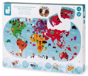 MAPA DEL MUNDO BAÑO. JANOD