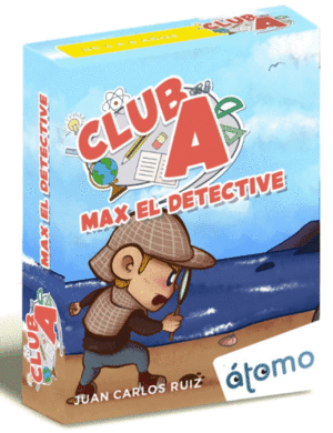 CLUB A MAX EL DETECTIVE-NÚMEROS - JUEGO DE CARTAS. ATOMO GAMES