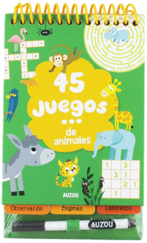 BLOC ANILLAS PQ: 45 JUEGOS... DE ANIMALES